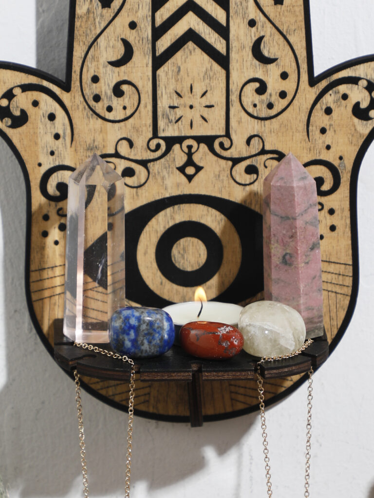 REPISA EN MDF HAMSA O MANO DE FATIMA - Imagen 2