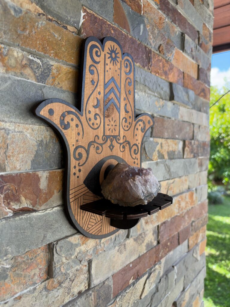 REPISA EN MDF HAMSA O MANO DE FATIMA - Imagen 5