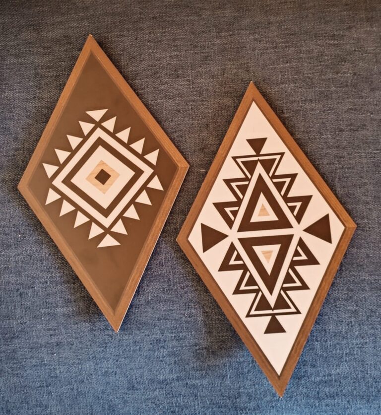 ROMBOS ESTILO BOHO -SET DE 2 - Imagen 5