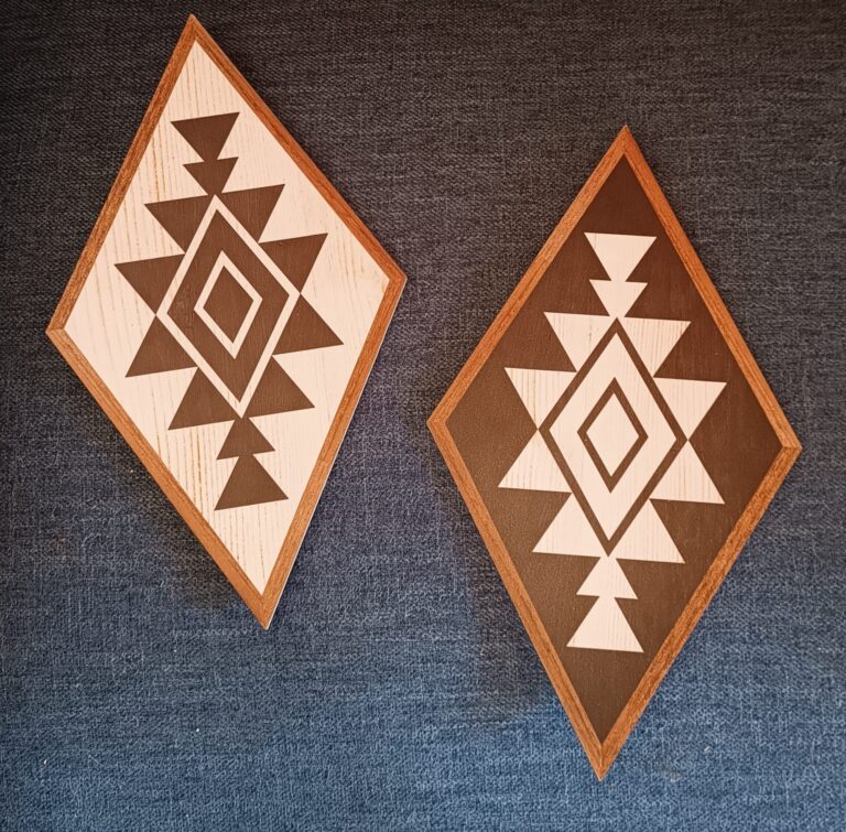 ROMBOS ESTILO BOHO -SET DE 2 - Imagen 6