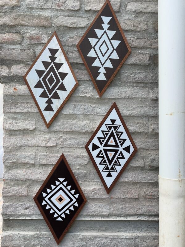 ROMBOS ESTILO BOHO -SET DE 2