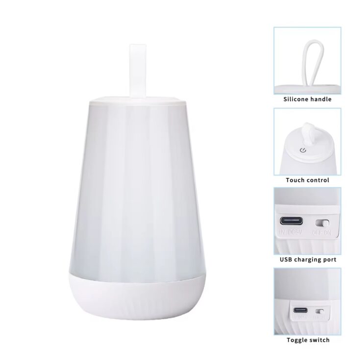 Luminaria veladora multicolor recargable y portable - Imagen 3