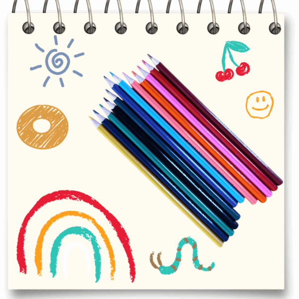 Lápices de colores largos x 12 - Imagen 3