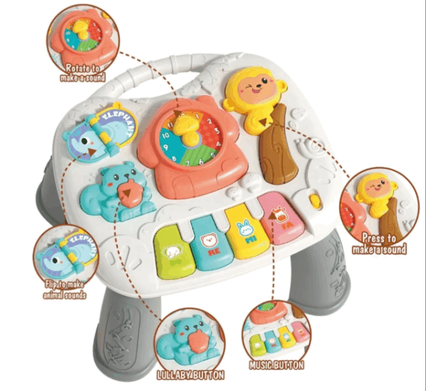 Mesa didáctica de actividades con sonidos para bebe - Imagen 5