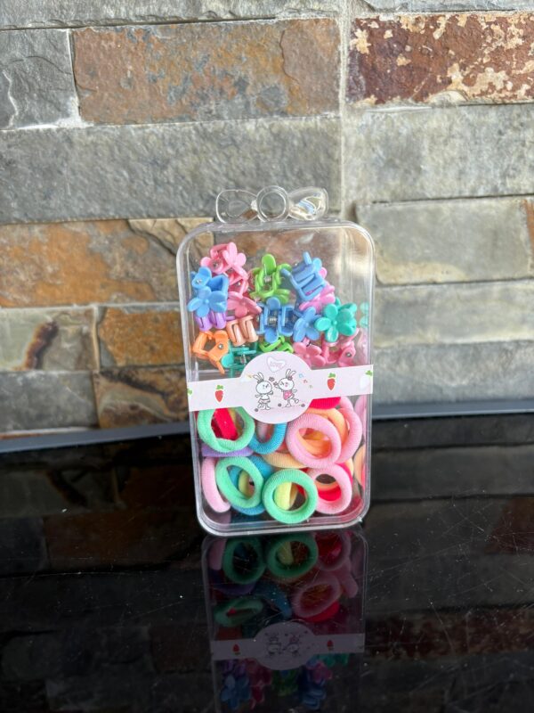 Set de gomitas y mini brochecitos para cabello - Imagen 3