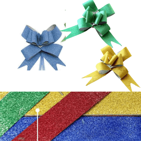 Cocarda moña mediana de regalo armado fácil -pack 10 unidades - Imagen 7
