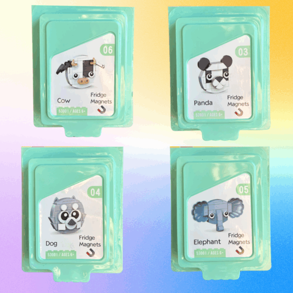 Mini Bloques Para Armar Animales 3D Con Imán