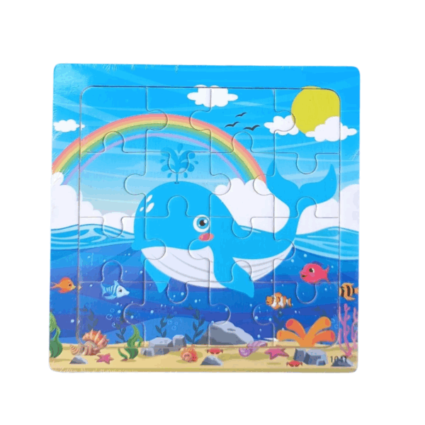 Puzzle de madera 15x15 cm  ideal para sorpresitas - Imagen 4