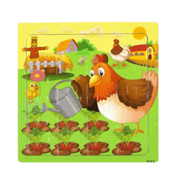 Puzzle de madera 15x15 cm  ideal para sorpresitas - Imagen 5
