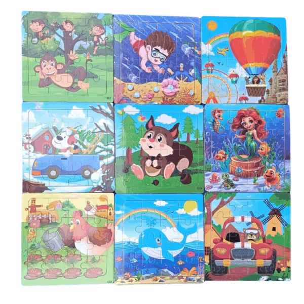 Puzzle de madera 15x15 cm  ideal para sorpresitas