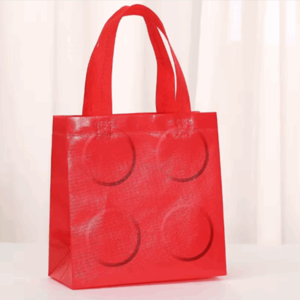 Bolsas de regalo chica en pvc reutilizable 20x20cm -Pack 4 -Diseño Blocks - Imagen 7