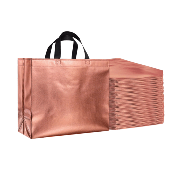 Bolsas de regalo grande en pvc 41x33 cm -Pack 4 -Color Cobre