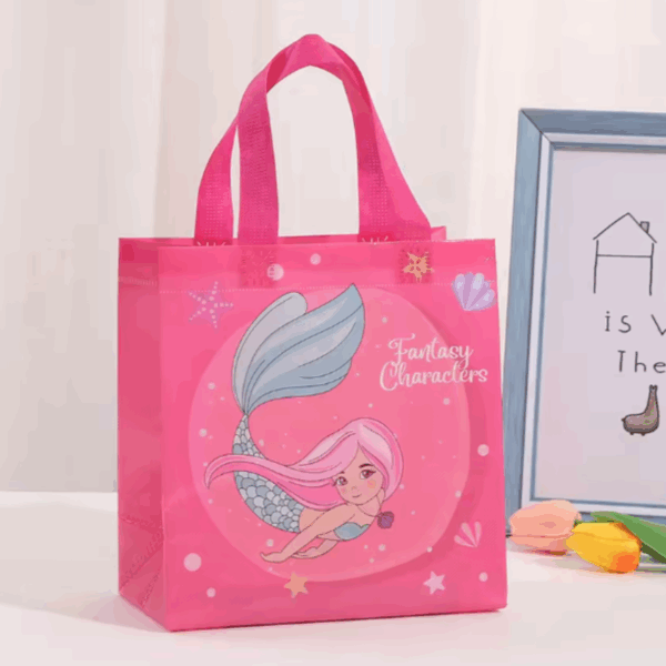 Bolsas de regalo grande en pvc reutilizable 36x32cm - Pack de 4 -Sirenas - Imagen 4