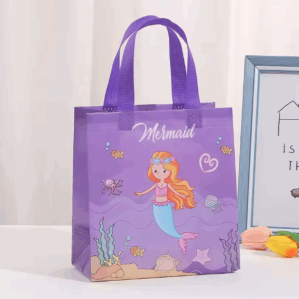 Bolsas de regalo grande en pvc reutilizable 36x32cm - Pack de 4 -Sirenas - Imagen 5