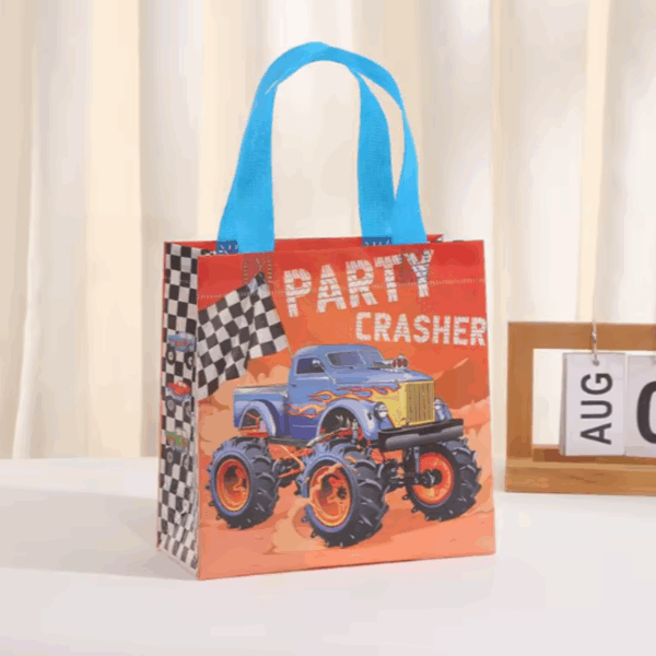 Bolsas de regalo chica en pvc reutilizable 20x20cm -Pack 4 -Diseño Truck - Imagen 3