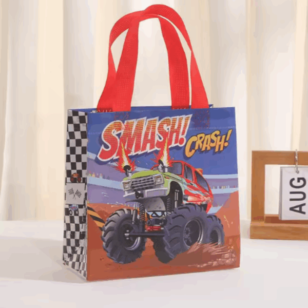 Bolsas de regalo chica en pvc reutilizable 20x20cm -Pack 4 -Diseño Truck - Imagen 5