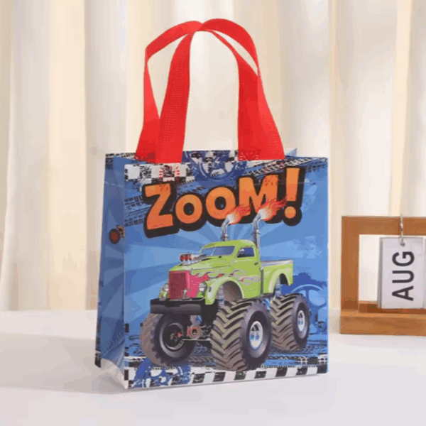 Bolsas de regalo chica en pvc reutilizable 20x20cm -Pack 4 -Diseño Truck - Imagen 7