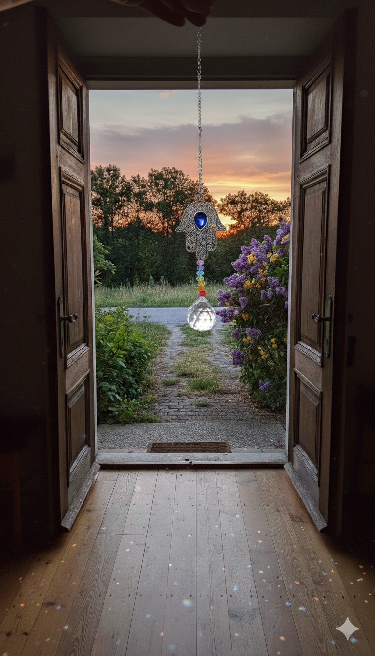 Atrapasol Hamsa y Chakras - Energía, Luz y Decoración - Imagen 4
