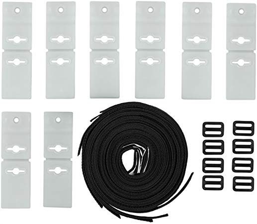 Kit de Repuestos para Enrollador de Piscinas – 8 Cintas + 8 Grampas + 8 Hebillas - Imagen 3