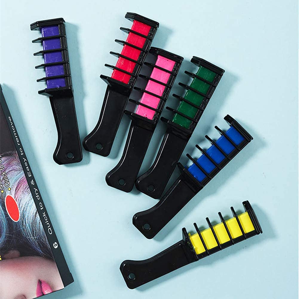Set de Peines con Color lavable para el Pelo – Diversión Creativa para Fiestas y Cosplay