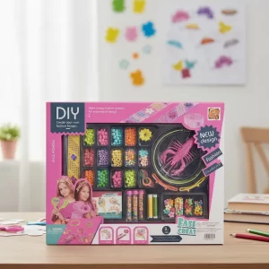 El Kit Creativo DIY para Vinchas y Pulseras es una propuesta divertida, colorida y educativa que invita a los niños a crear sus propios accesorios de moda mientras desarrollan su imaginación y creatividad.