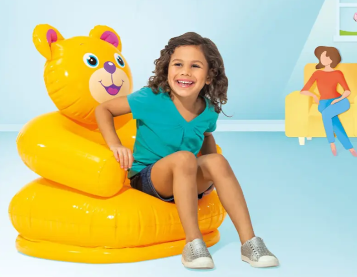 Sillón Inflable Infantil Intex con Forma de Animal – Oso
