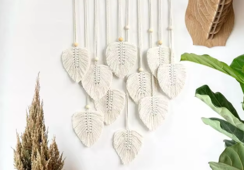 Colgante Macramé Hojas para Pared | Decoración Boho Moderna - Imagen 12