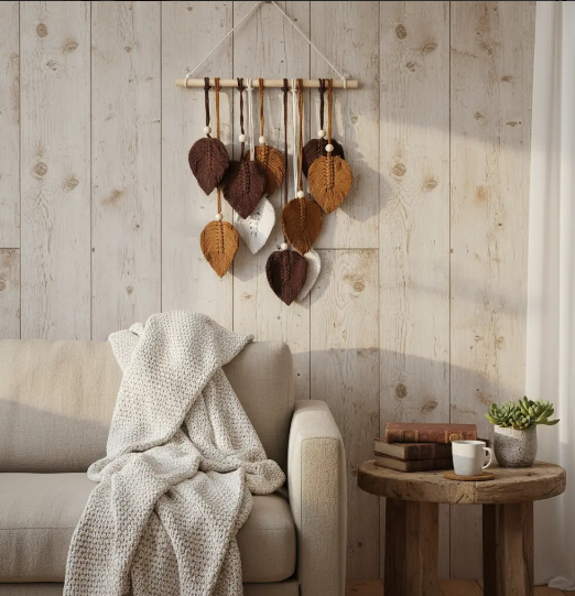 Colgante Macramé Hojas para Pared | Decoración Boho Moderna - Imagen 11