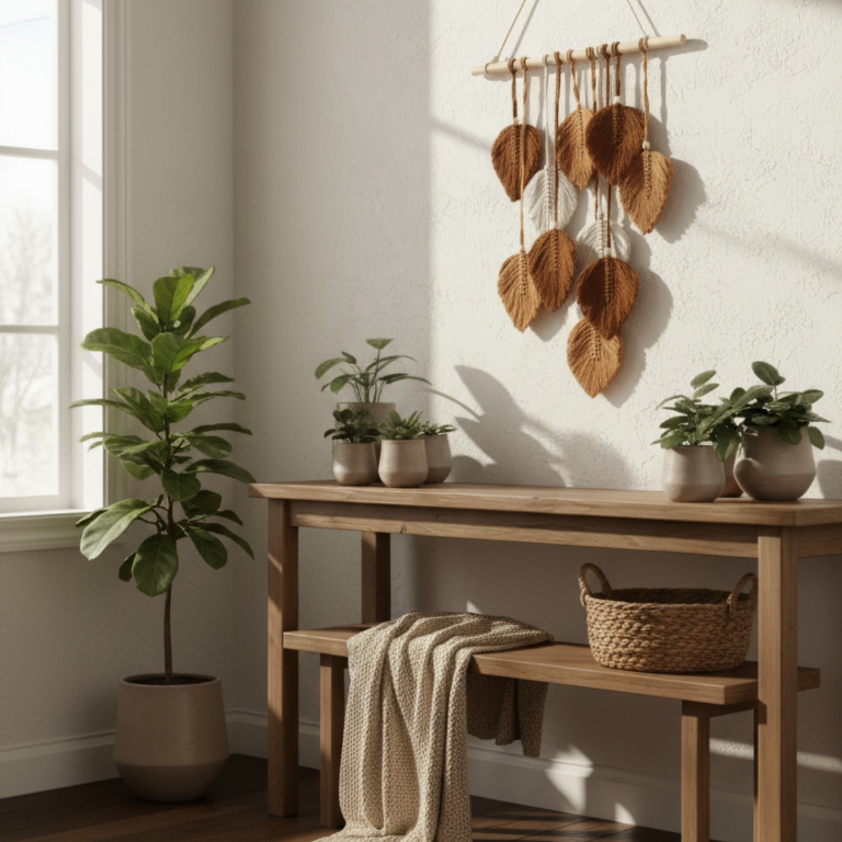 Colgante Macramé Hojas para Pared | Decoración Boho Moderna - Imagen 16