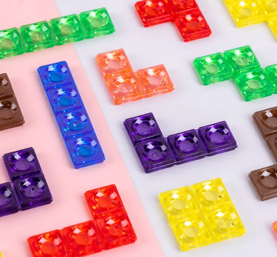 Juego Tetris de Mesa Didáctico con Bloques de Colores | Juego Educativo Niños - Imagen 2