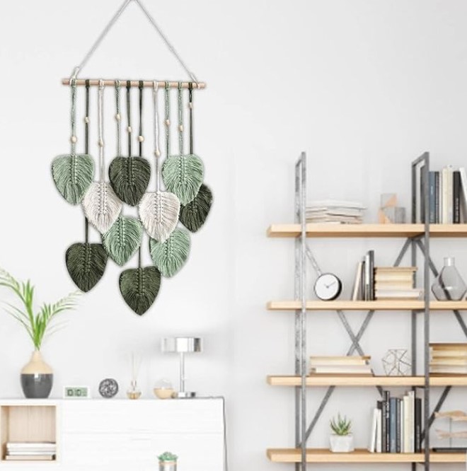 Colgante Macramé Hojas para Pared | Decoración Boho Moderna - Imagen 8