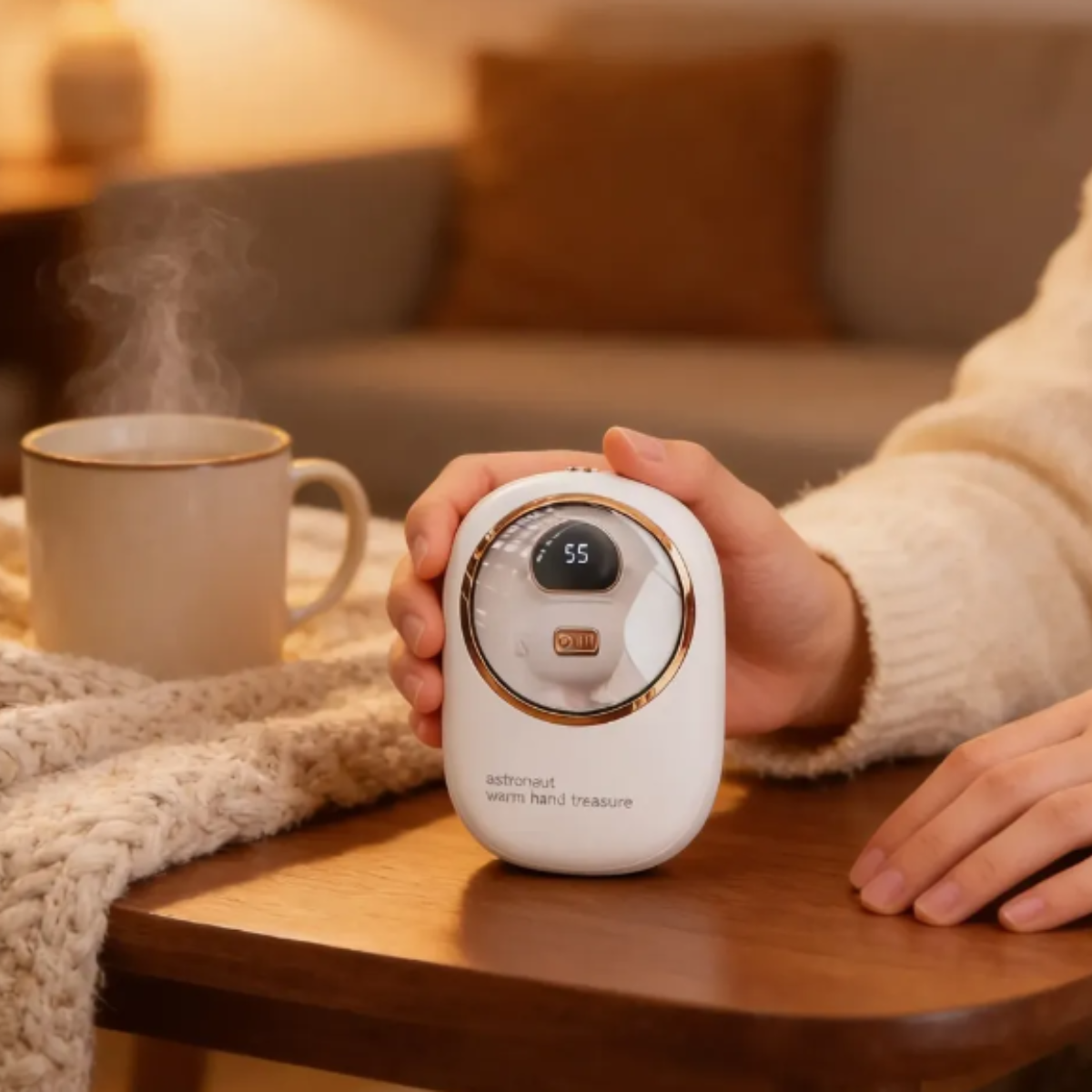 Calienta Manos USB Recargable Portátil Para Invierno - 3 Niveles De Calor - Imagen 7
