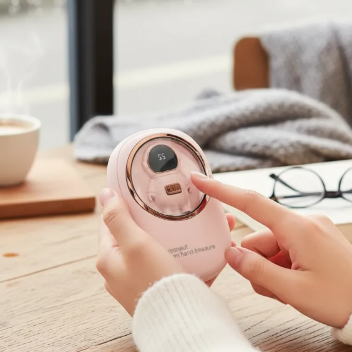 Calienta Manos USB Recargable Portátil Para Invierno - 3 Niveles De Calor - Imagen 4